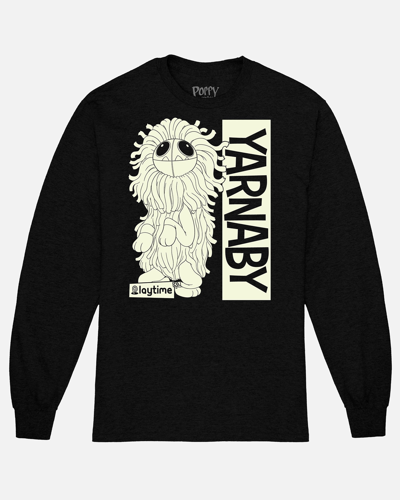 Yarnaby Sitting Black Long Sleeve Tee
